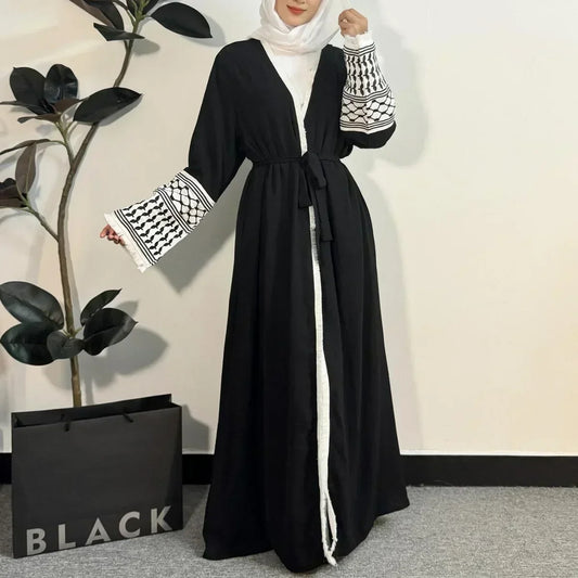 Abaya ouvert