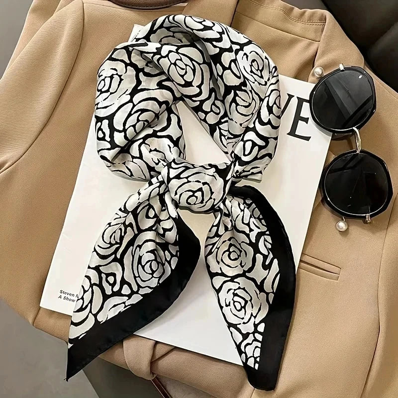 Foulard carré en satin